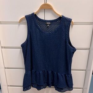 A.N.A - A New approach ruffled hem tank -XXL Tall XXLT